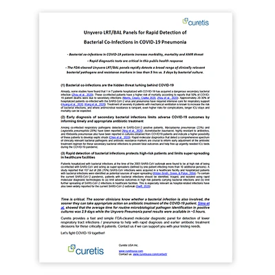 COVID-19: Bacterial Co-Infections Rapid Detection with Unyvero LRT/BAL